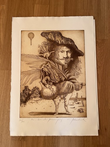 Radierung rembrandts - radierung, ‚rembrandts