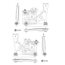 2x Febi 187785+187784 Lenker