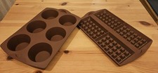 Tupperware Silikon-Muffin-Cupcakes-Form & Silikon Waffelforn