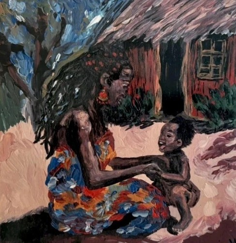 Kunstdruck afrikanische - kunstdruck,