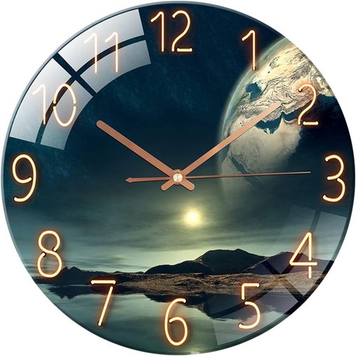 Wanduhr glas 30cm - glas, lautlos