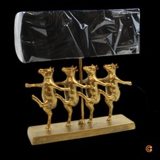 KARE Tischlampe Dancing Cows Textil schwarz Kunstharz gold Leselampe Lampe Spot