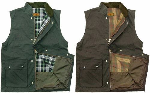 Game herren wachsweste - herren, tartan