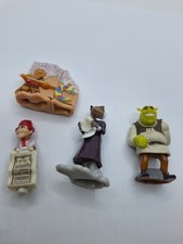 Ü-Eier Shrek 4 2010 Kinder Joy - 4 Figuren - Platte fehlt- DE268 - DE265 - DE270