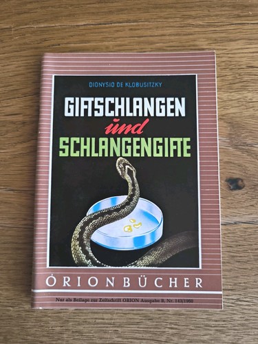 Orion bücher giftschlangen - orion, "giftschlangen