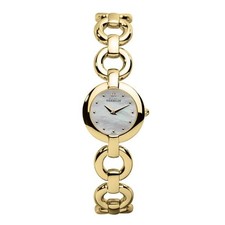 Michel Herbelin Damenuhr Neu, Ref. 17474/BP19 Edelstahl vergoldet, Perlmutt