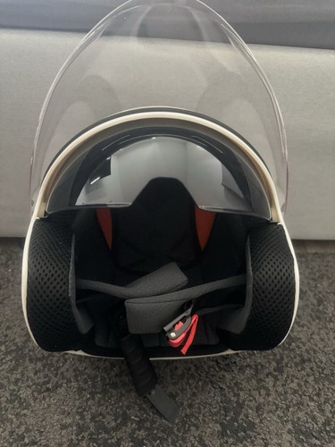 Mottorad helm mit jet - mit, visier