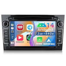 7" Android 14 Carplay Autoradio GPS 2+64G SWC BT Für Opel Astra Corsa C/D Vectra