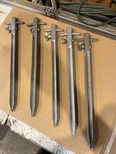 ORIGINAL Bundeswehr Erdungsspieß 5er Set Zeltnagel Erdung - Stromerzeuger (ES1)