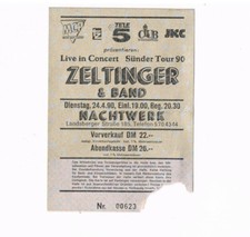 Zeltinger - Konzertkarte
