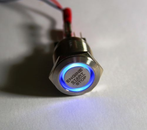 Led starterknopf blau - starterknopf, start