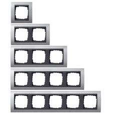 GIRA Rahmen Event Farbe Alu mit Zwischenrahmen in Anthrazit - zur Auswahl