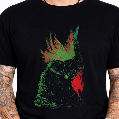 Kakadu papagei grafik - kakadu, t-shirt