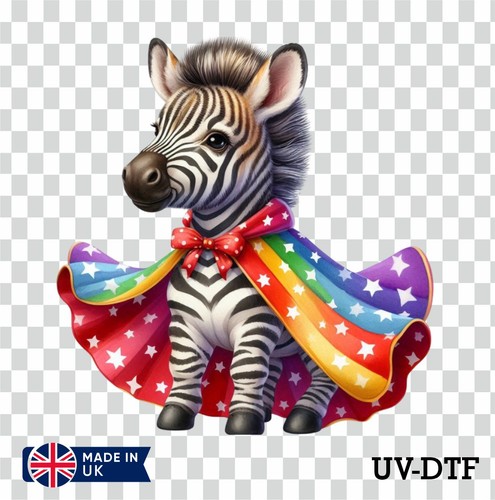 Zirkus zebra dtf aufkleber - uv,