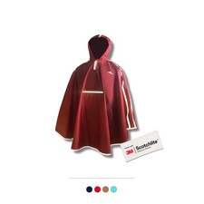 Salzmann Regenponcho für Kinder von 5-15 Jahren - Wasserdichtes Regencape  3M