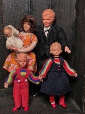 DDR Caco / Familie  Caho alte Biegepuppen   Puppenstube Puppenhaus 