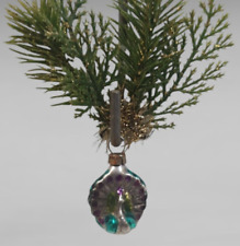 ❉Alte Weihnacht❉ Federbaum Mini-Christbaumschmuck PFAU Lauscha/Thüringen