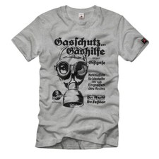 Gasschutz Gashilfe Gasmaske Reklame Werbung WW3 - T Shirt #2264