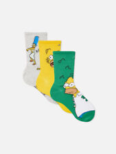 THE SIMPSONS 3er Pack Herrensocken Crew-Socken Gr. 43-46 -NEU-
