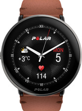 Polar Ignite 3 Titanium Leather Sportuhr 43 mm M/L Braun Fitnessuhr Tracker