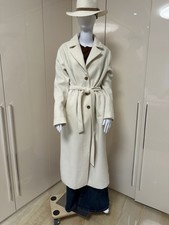 Damen Mantel weiss  Wolle Gr