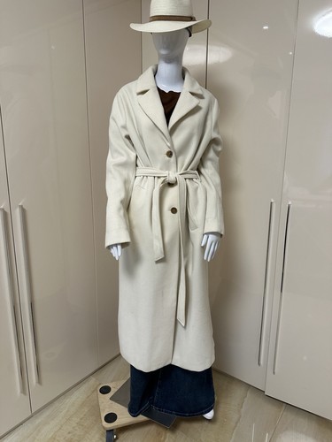 Damen mantel weiss wolle - damen,