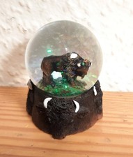 Bison Schneekugel Western Deko Glitzer