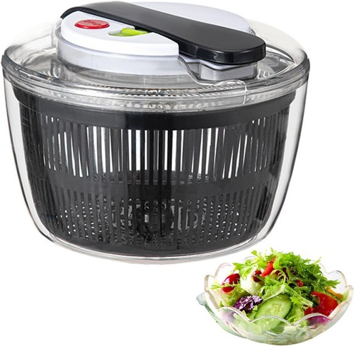 Edelstahl salatschleuder mit - edelstahl,