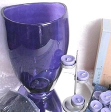 PartyLite AMETHYST Windlichtglas?+ 12 Teelicht TROPICAL PASSION P9785 OVP☀️⛱️