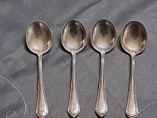 4 BSF Platura Dessertlöffel - 90er Auflage mit E H Monogramm