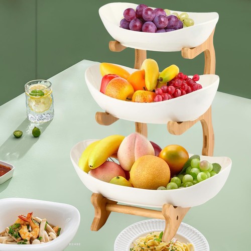 Obst etagere mit - obst, 3