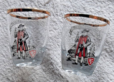 2 kleine Schnapsgläser "Der alte Schwarzwälder" Wk * 2 cl **