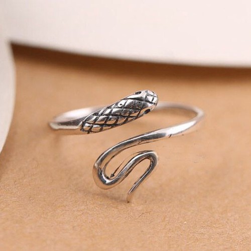 Schlange damen ring antik - schlange,
