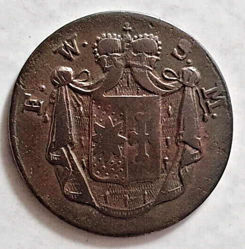 Waldeck pfennig 1825 georg - waldeck, 1