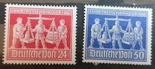 2 Briefmarken Deutsche Post, Exportmesse Hannover 1948, postfrisch