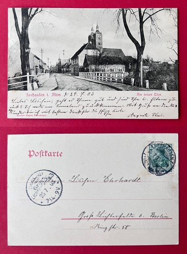 Seehausen altmark 1903 - ak,