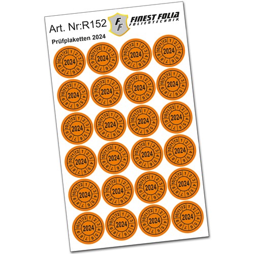 24x prüfplakette jahr 2024 - 24x,