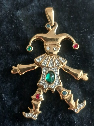 Harlekin anhänger gold - anhänger,