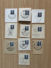 Briefenmarken Sonderstempel Walter Ulbrich, als Konvolut