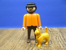 Western Reisender mit Katze aus 3770 Colorado Spring Bahnhof Eisenbahn Playmobil