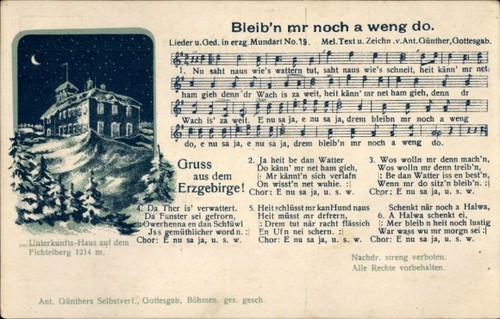 Lied bleib noch a weng - lied, mr