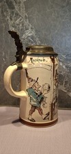 Antiker Mettlach Bierkrug 1895