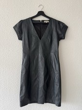 GESTUZ Echtleder Kleid Schwarz