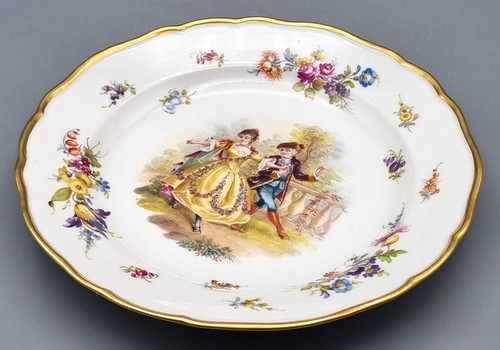 Meissen porzellan teller antik - porzellan,