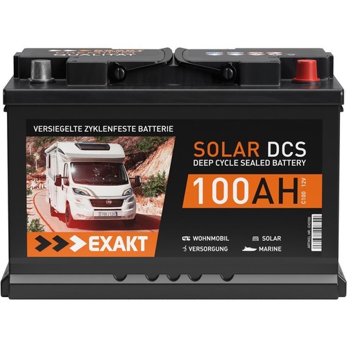 Solarbatterie 100ah 12v exakt - solarbatterie,