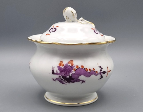 Meissen porzellan deckeldose - meissen, h