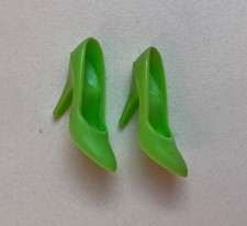 80er Barbie Rockers Fashion High Heels Schuhe grün shoes green selten