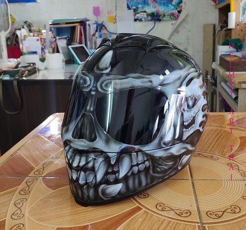 Custom airbrush motorradhelm - airbrush,