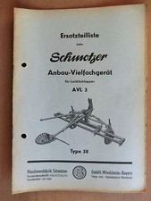 Ersatzteilliste Schmotzer