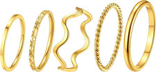 7 Stücke Set Damen Ringe Midi